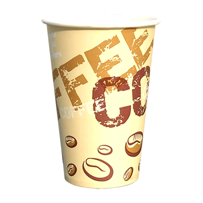 Стакан паперовий одношаровий Coffee coffee 340 мл. 50 шт.