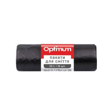 Пакети для сміття PRO service Optimum LD 45 х 54 см 35 л 15шт. чёрные