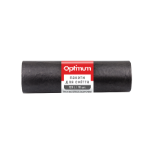 Пакети для сміття PRO Service Optimum, 120 л, 10 шт., чорний