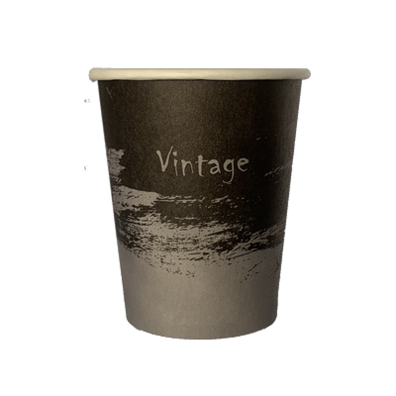 Склянка паперова одношарова “VINTAGE“ 270 мл. 50 шт.