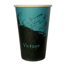 Склянка паперова одношарова “VINTAGE“ 340 мл. 50 шт.