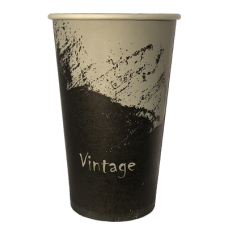 Склянка паперова одношарова “VINTAGE“ 500  мл. 50 шт.