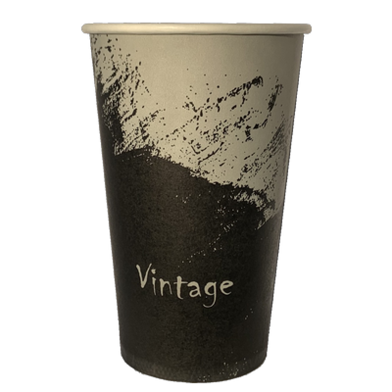 Склянка паперова одношарова “VINTAGE“ 500  мл. 50 шт.