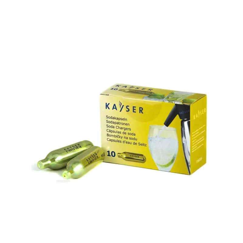 Капсули балончики для сифона  Kayser для приготування газованої води CO2 (10шт)