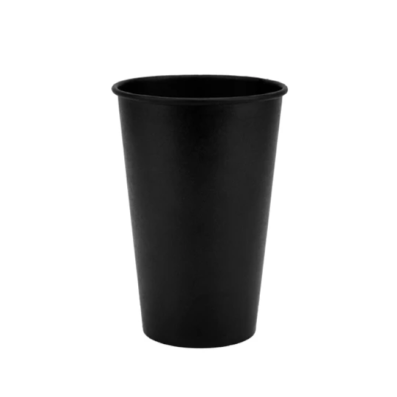 Склянка паперова одношарова BLack Edition 340  мл. 50 шт.
