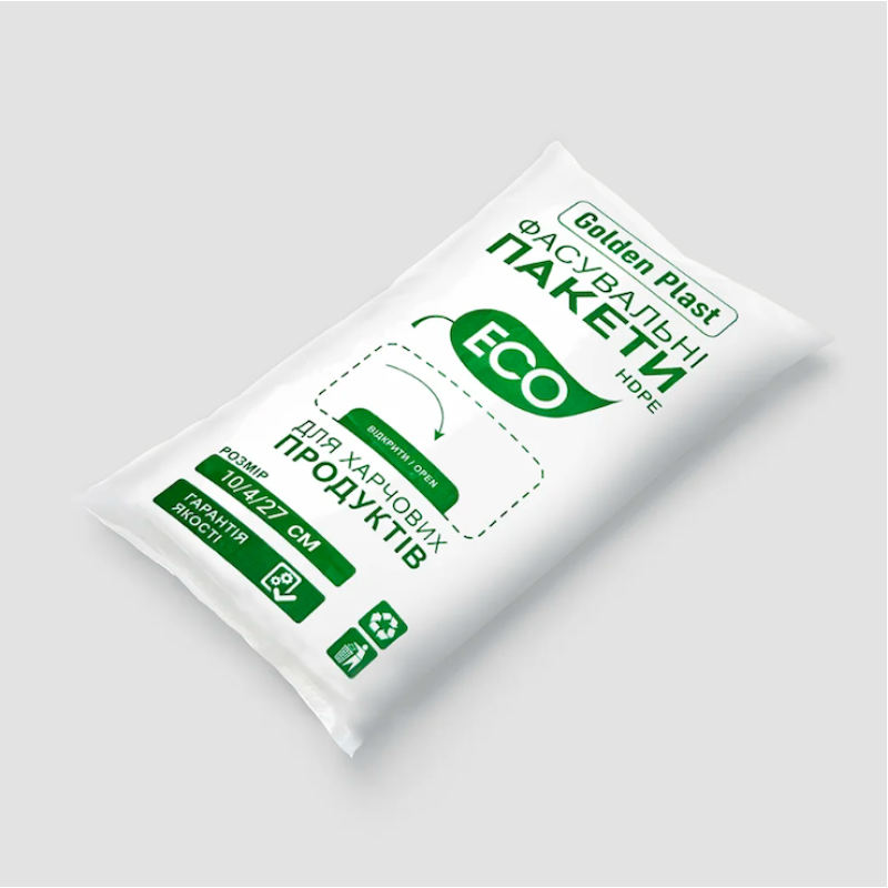 Пакети фасувальні 10*27 ECO Golden Plast HDPE