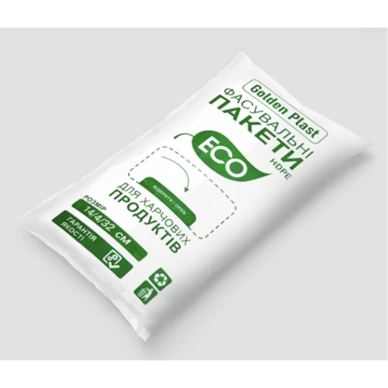 Пакети фасувальні 14*32 ECO Golden Plast HDPE