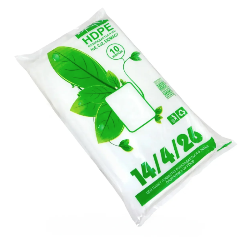 Пакети фасувальні 14*26 ECO HDPE 1000шт