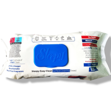 Вологі серветки Sleepy Easy Clean Bleach для прибирання відбілюючі синя уп.1/100