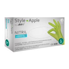 Рукавички нітрилові AMPRI Nitrile Style Apple 100 шт./50 пар зелені M