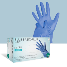 Рукавички нітрилові, AMPri Blue Basic-Plus (200шт), сині, M