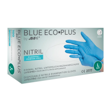 Рукавички нітрилові AMPri BLUE ECO PLUS 100 шт. блакитні M