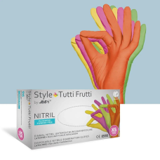 Рукавички нітрилові, AMPri Style Tutti-Frutti (96шт / 48 пар), 4 кольори, M