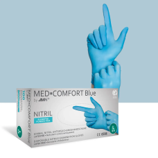 Рукавички нітрилові, AMPri Med-Comfort Blue (100шт), сині, L