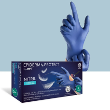 Рукавички нітрилові, AMPri Epiderm Protect (100шт), темно сині, M