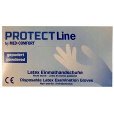 Рукавички латексні, неопудрені, AMPri PROTECT LINE (100 шт./50 пар) розмір XS