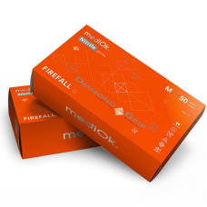 Нітрилові жовтогарячі рукавички Diamond Grip Firefall L