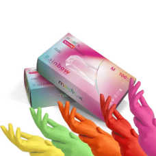 Рукавички нітрилові MediOK RAINBOW 100 шт./50 пар 5 кольорів XS