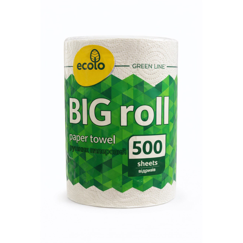 Ecolo Big Roll 2 шари 1 великий рулон 500 відривів 100 м.