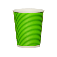 Стакан гофрований RIPPLE GREEN 350 мл. 25 шт.