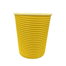 Стакан гофрований RIPPLE YELLOW 270 мл. 25 шт.