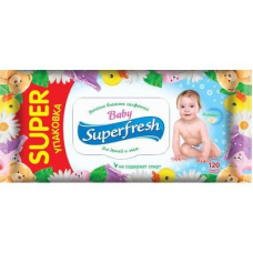 Вологі серветки SuperFresh 120 шт.
