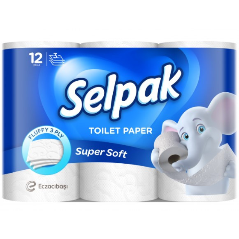 Туалетний папір Selpak тришаровий 12 шт.