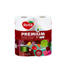 Рушники паперові двошарові Ruta Premium 2 рулони