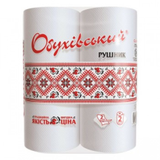 Паперові рушники «Обухівські» 2 рулони, 2 шари