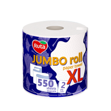 Рушник паперовий “Ruta“ JUMBO XL 2-шари 550 відривів 110 м.