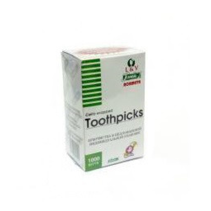 Зубочистки Toothpicks в індивідуальній упаковці 1000 шт.
