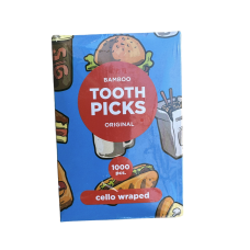 Зубочистка дерев“яна Bamboo tooth picks бамбук 1000 шт. в індивідуальній упаковці