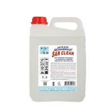 Дезінфікуючий засіб San Clean PROFESSIONAL LINE для обробки поверхонь, інструментів та виробів з металу 5 л.
