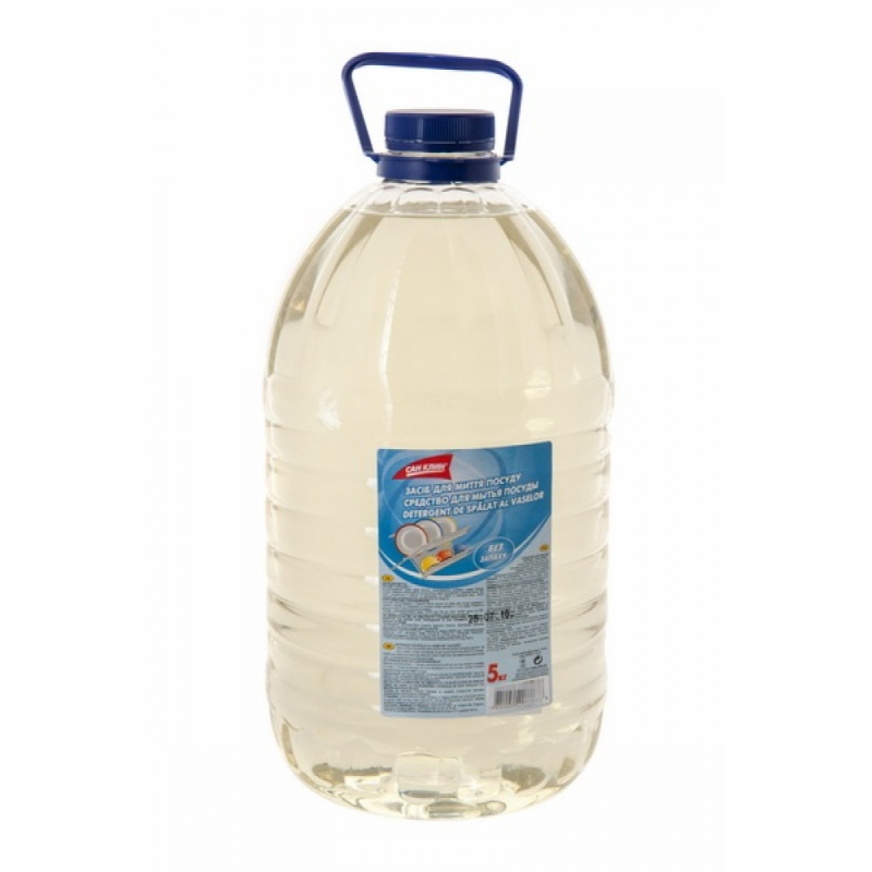Засіб для миття посуду San Clean Безбарвний без запаху 5 л.