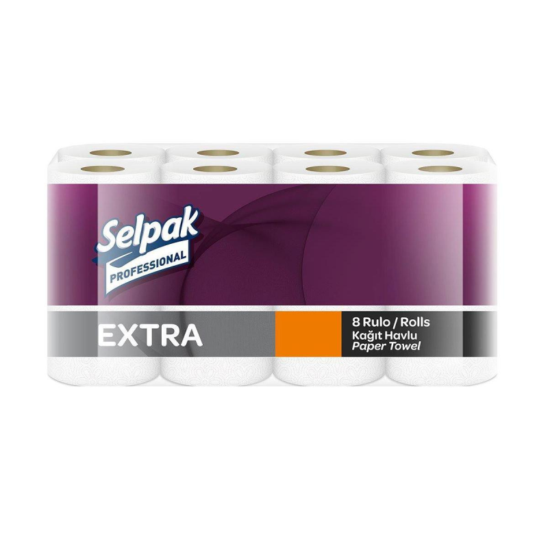 Паперові рушники целюлоза Selpak Professional Extra двошарові 11,25 м. 8 шт.