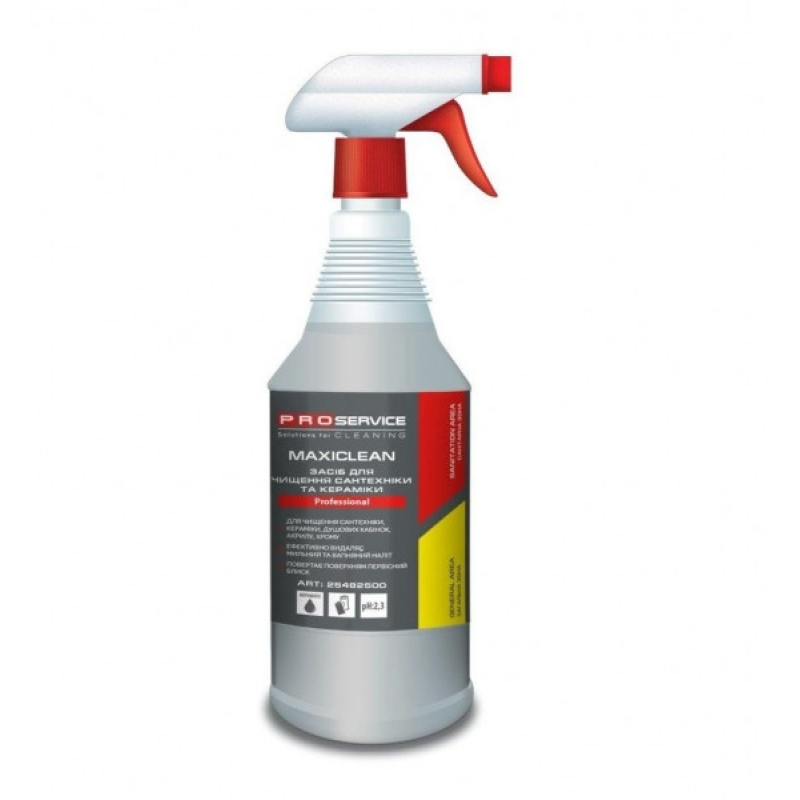 Засіб для чищення сантехніки та кераміки Pro-Service Maxiclean з розпилювачем 1 л.